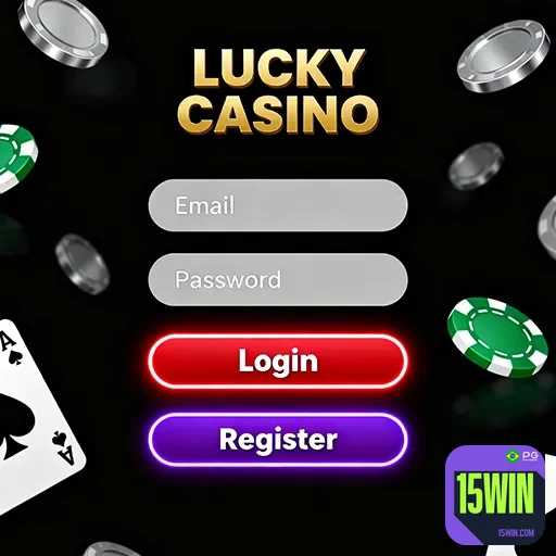 Tela de login de cassino em dispositivo móvel com promoções em destaque